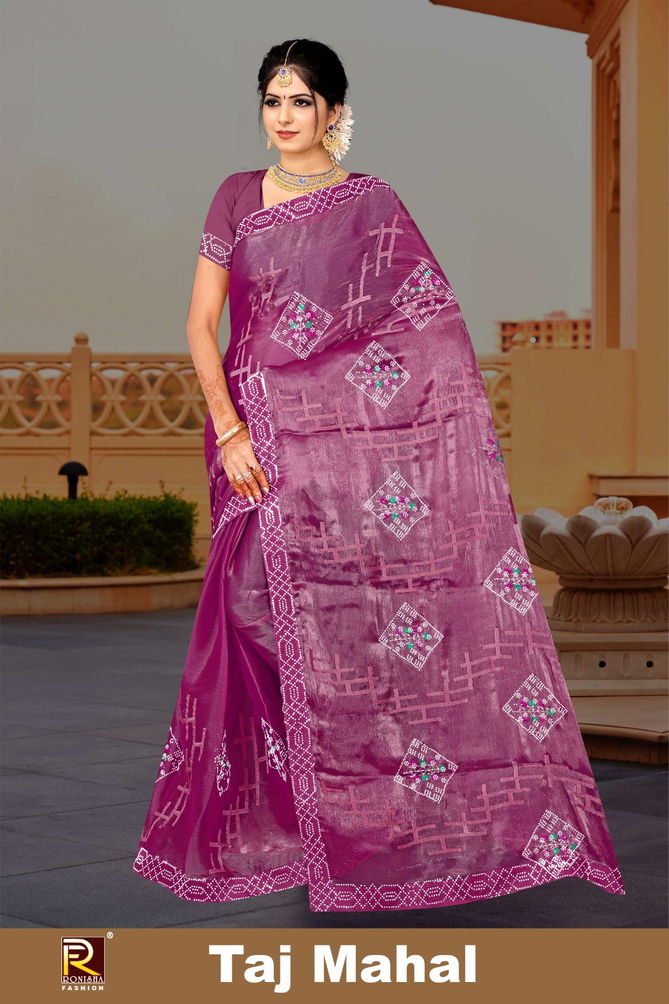 Taj Mahal By Ronisha Jimmy Choo Designer Saree Wholesale Shop In Surat
